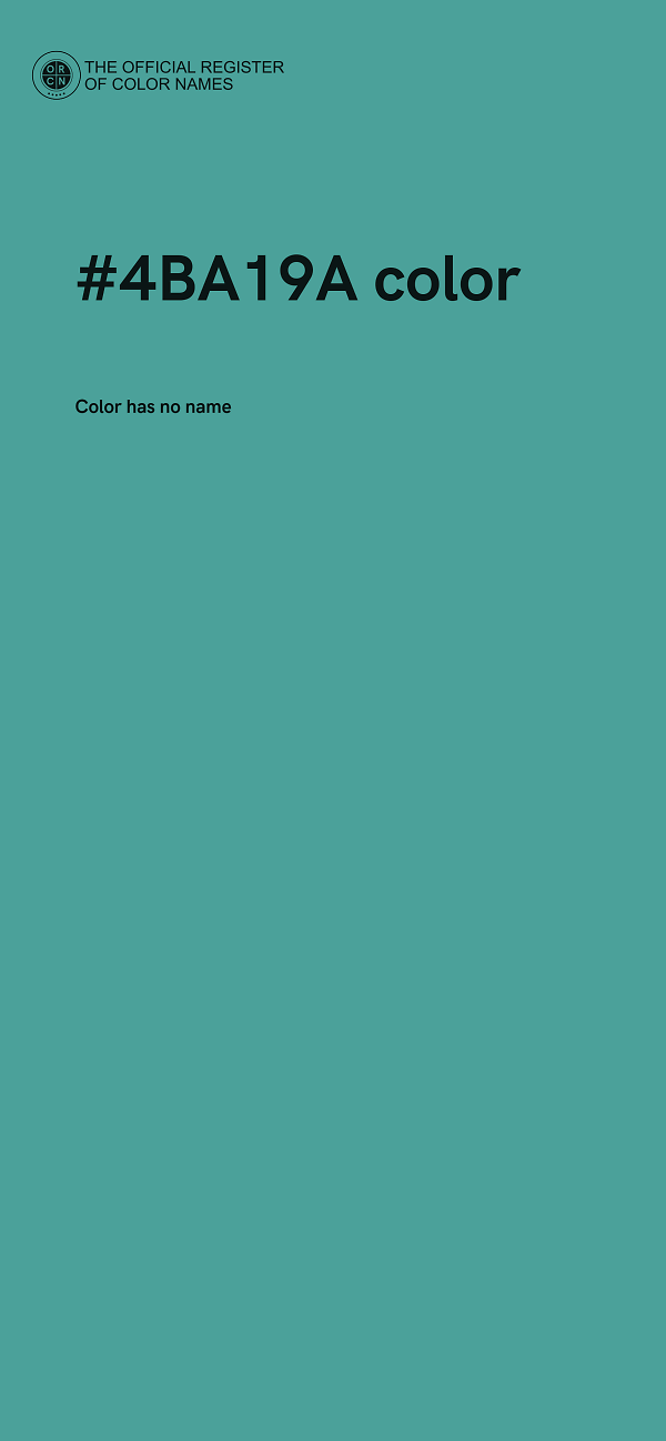 #4BA19A color image