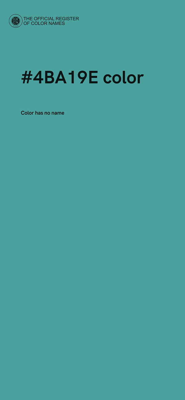 #4BA19E color image