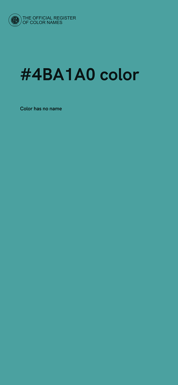 #4BA1A0 color image
