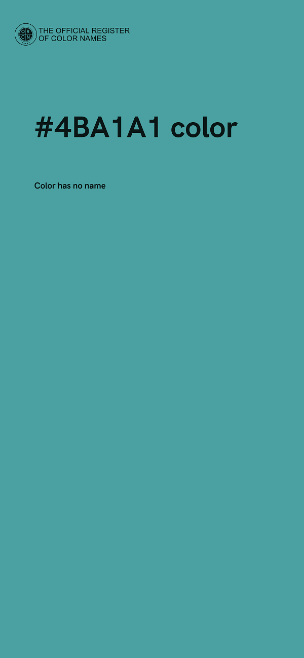 #4BA1A1 color image