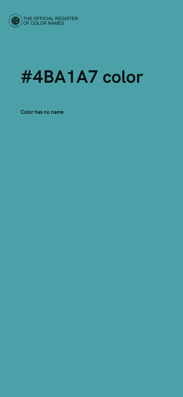 #4BA1A7 color image