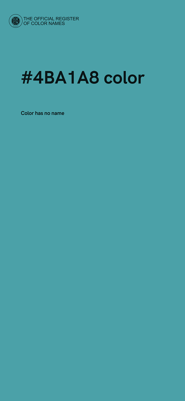 #4BA1A8 color image