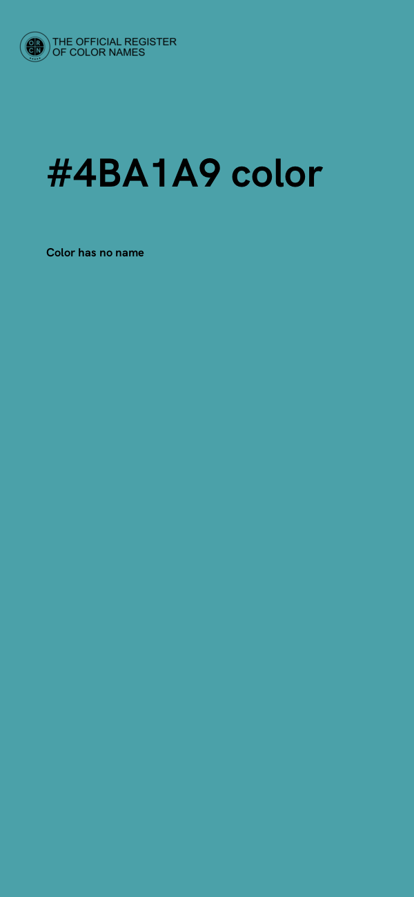 #4BA1A9 color image