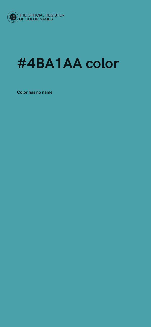 #4BA1AA color image
