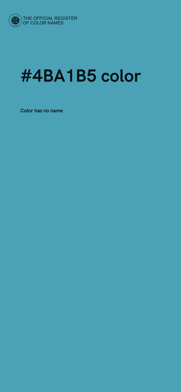 #4BA1B5 color image