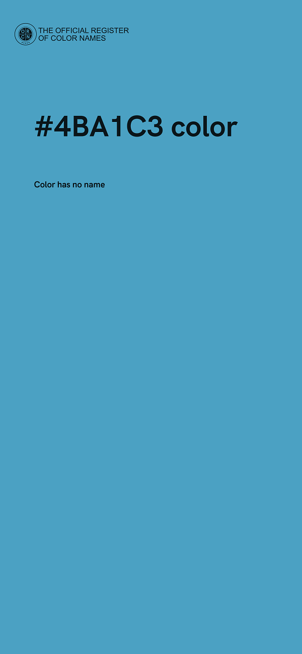 #4BA1C3 color image