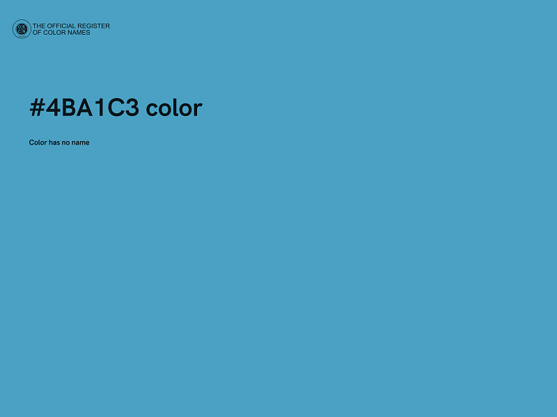 #4BA1C3 color image