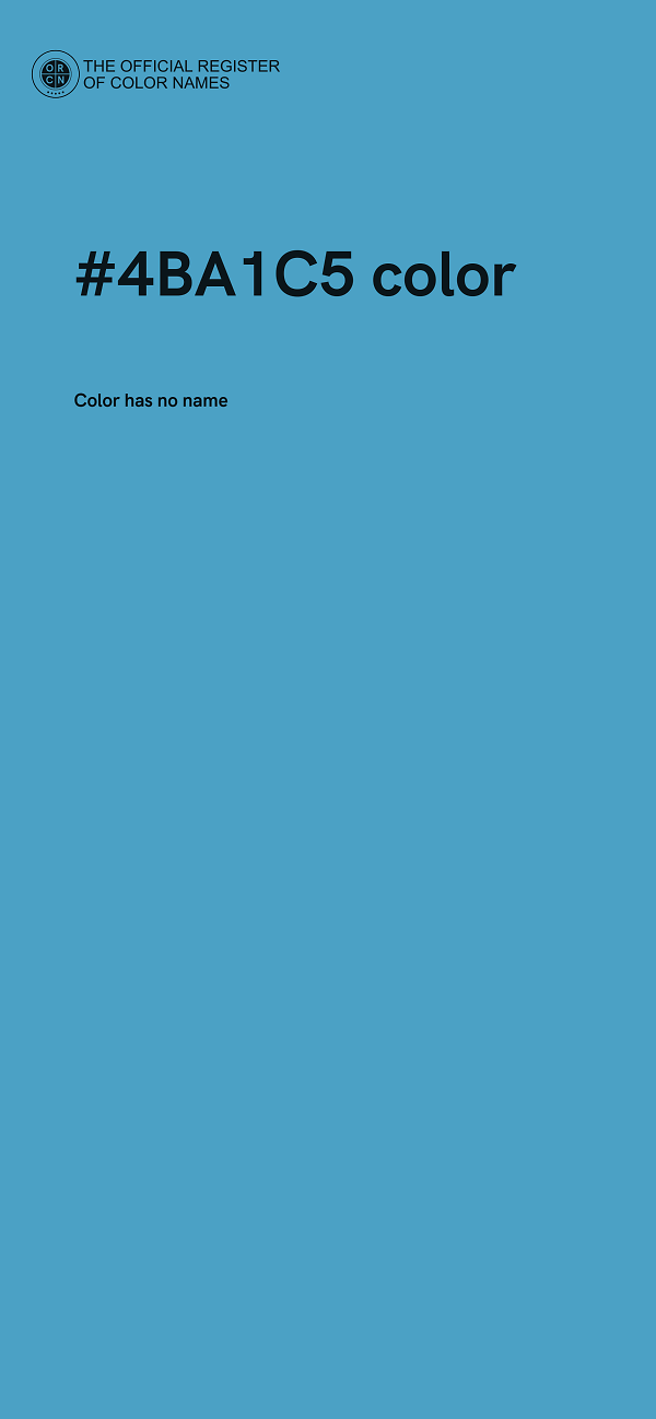 #4BA1C5 color image