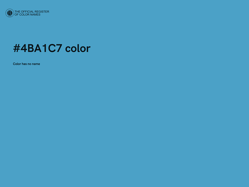 #4BA1C7 color image