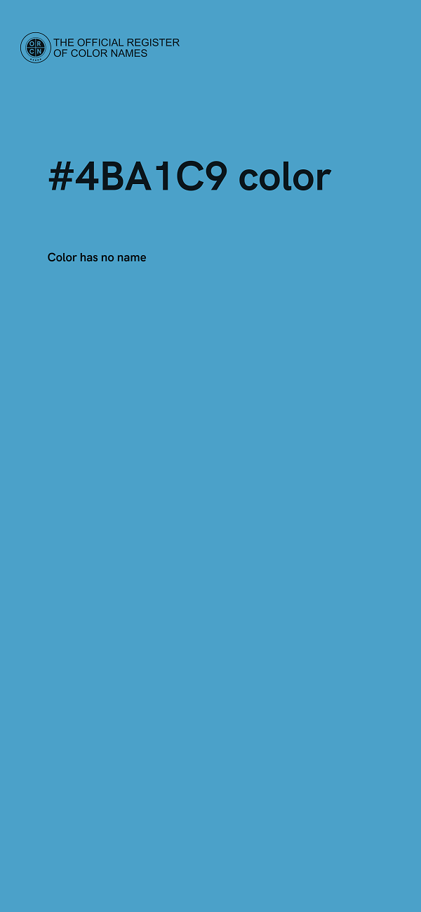 #4BA1C9 color image