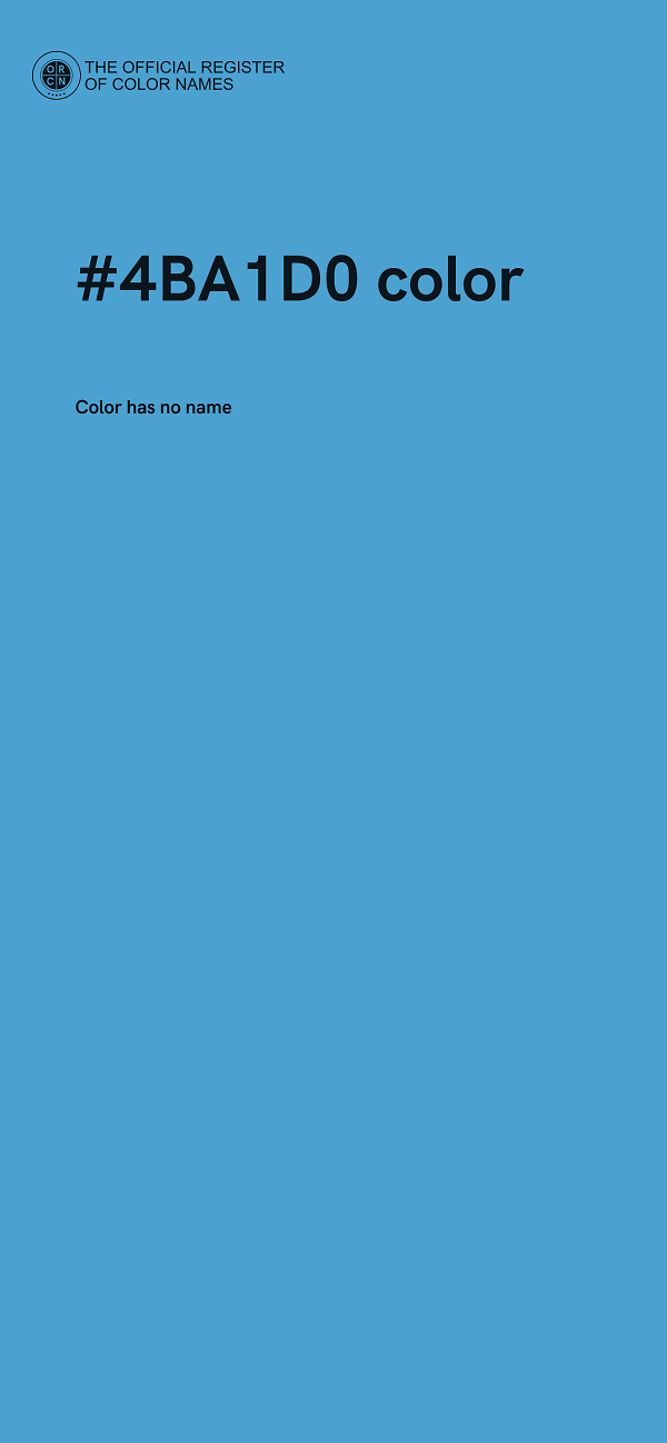 #4BA1D0 color image