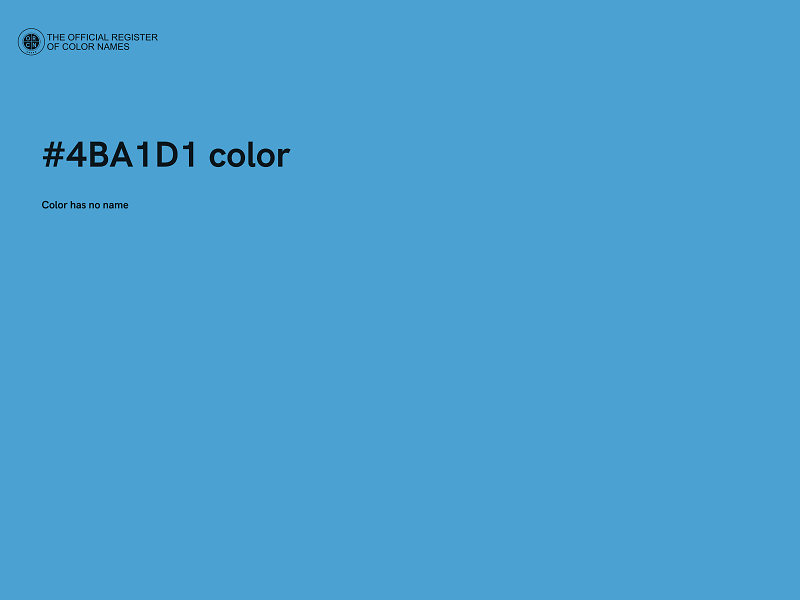 #4BA1D1 color image