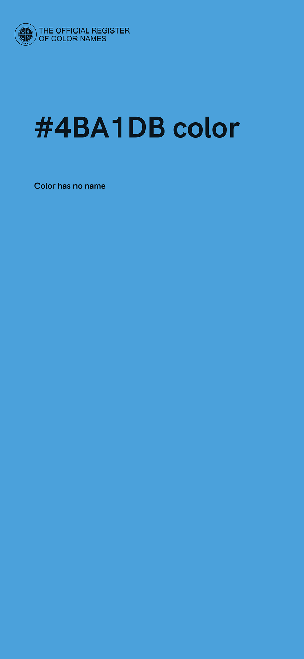 #4BA1DB color image