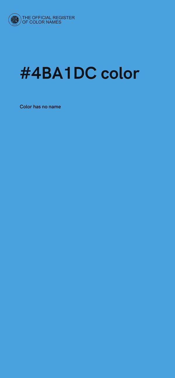 #4BA1DC color image