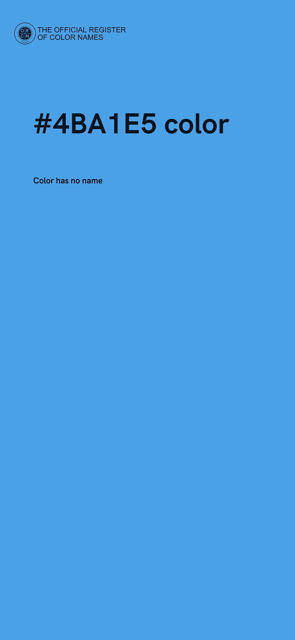 #4BA1E5 color image
