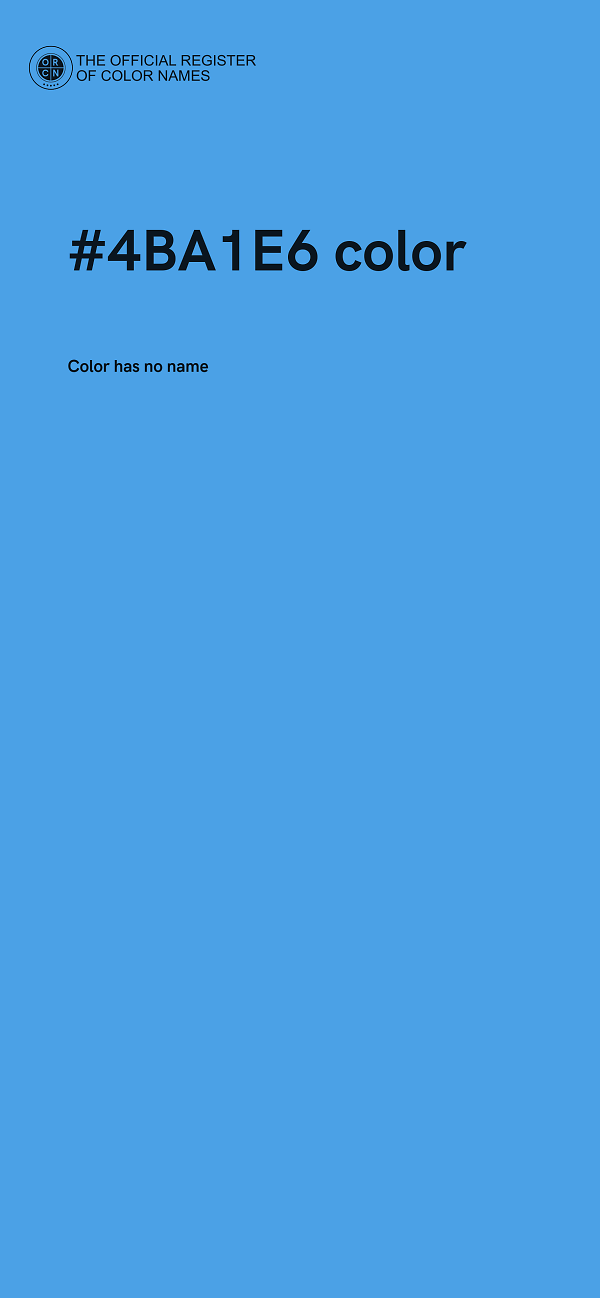 #4BA1E6 color image