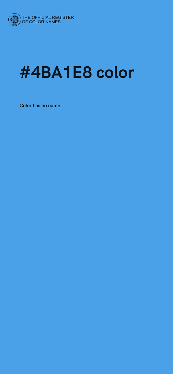 #4BA1E8 color image