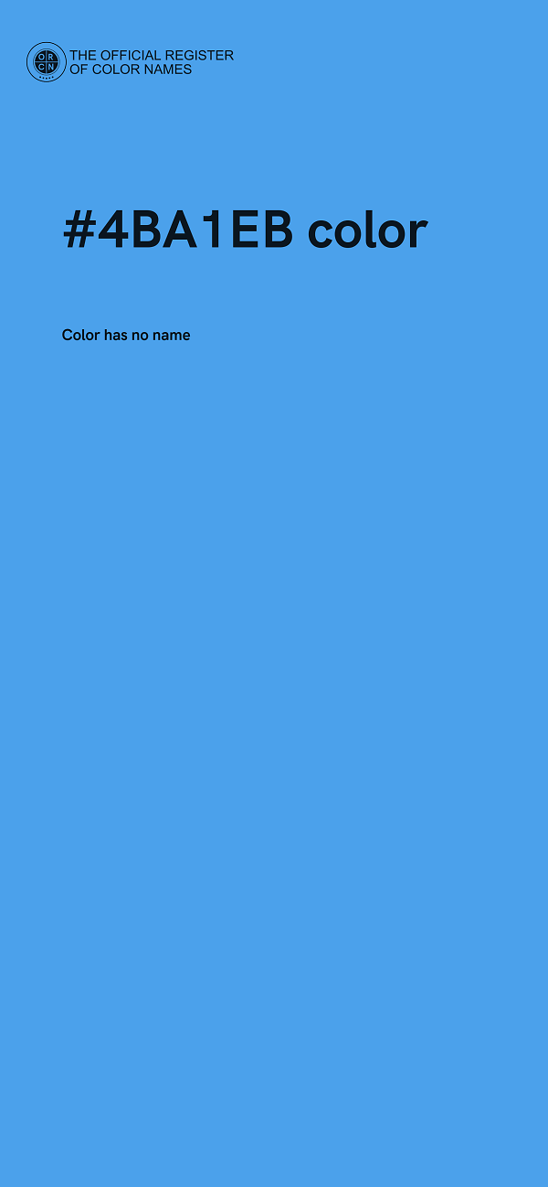 #4BA1EB color image