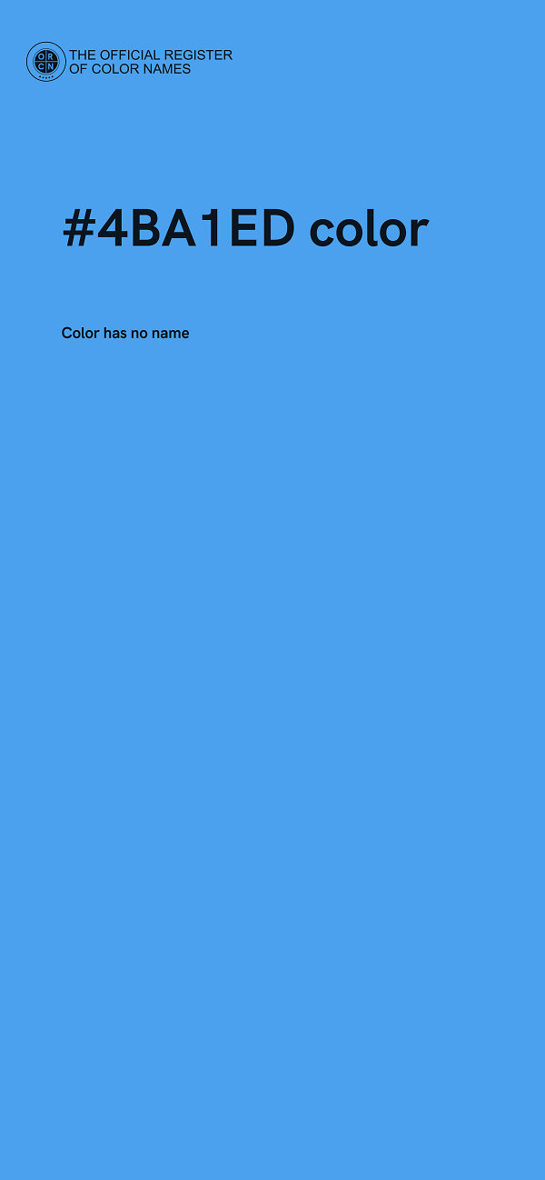 #4BA1ED color image