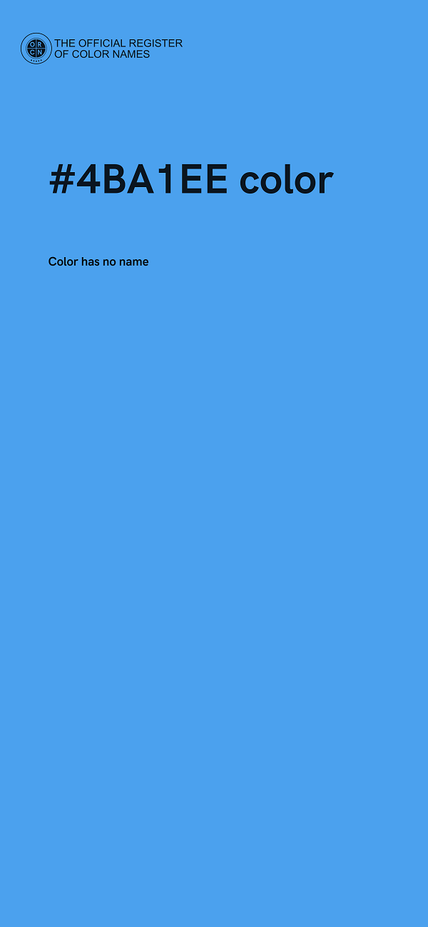 #4BA1EE color image