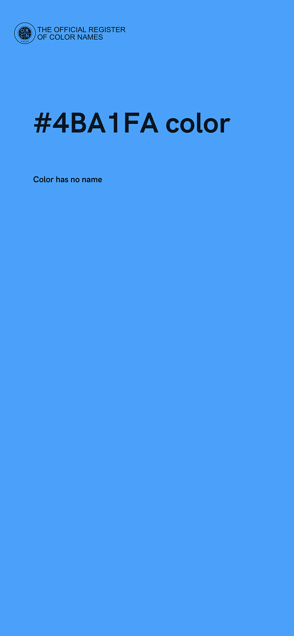 #4BA1FA color image