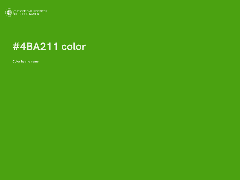 #4BA211 color image