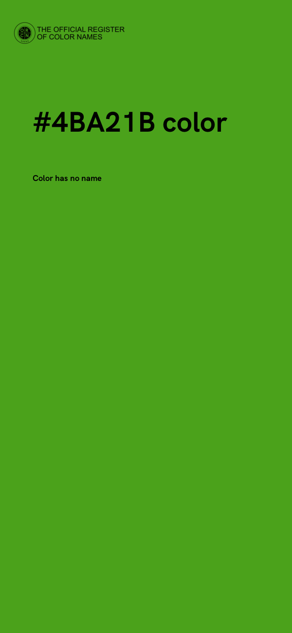 #4BA21B color image