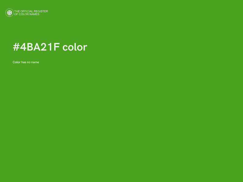 #4BA21F color image