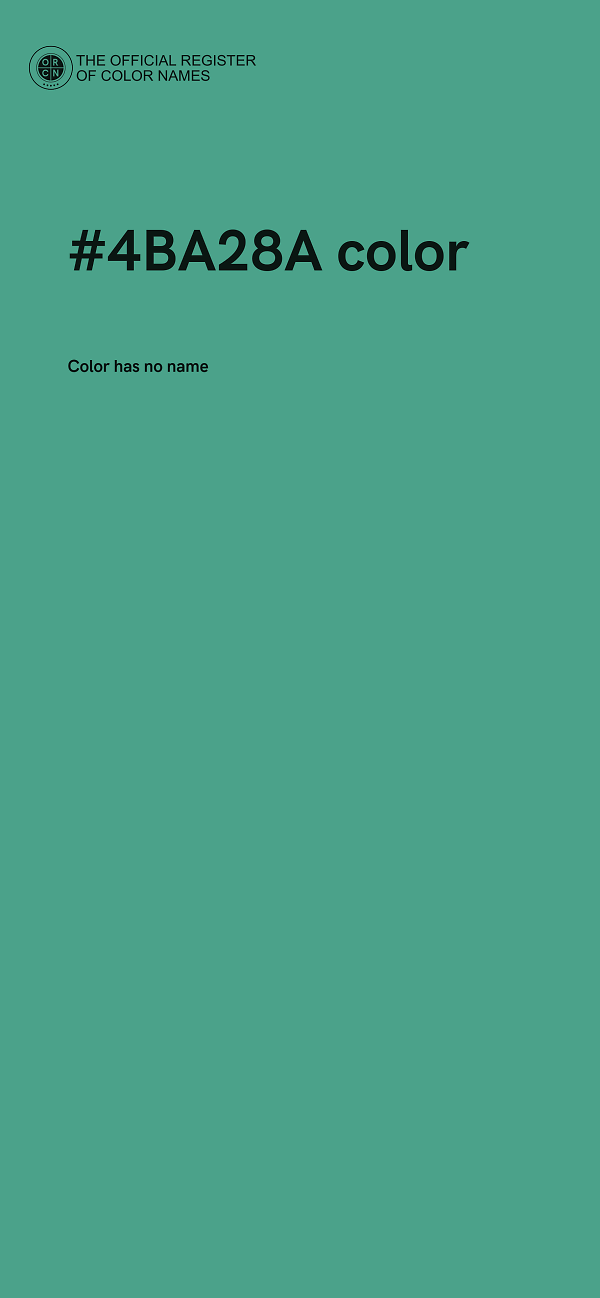 #4BA28A color image