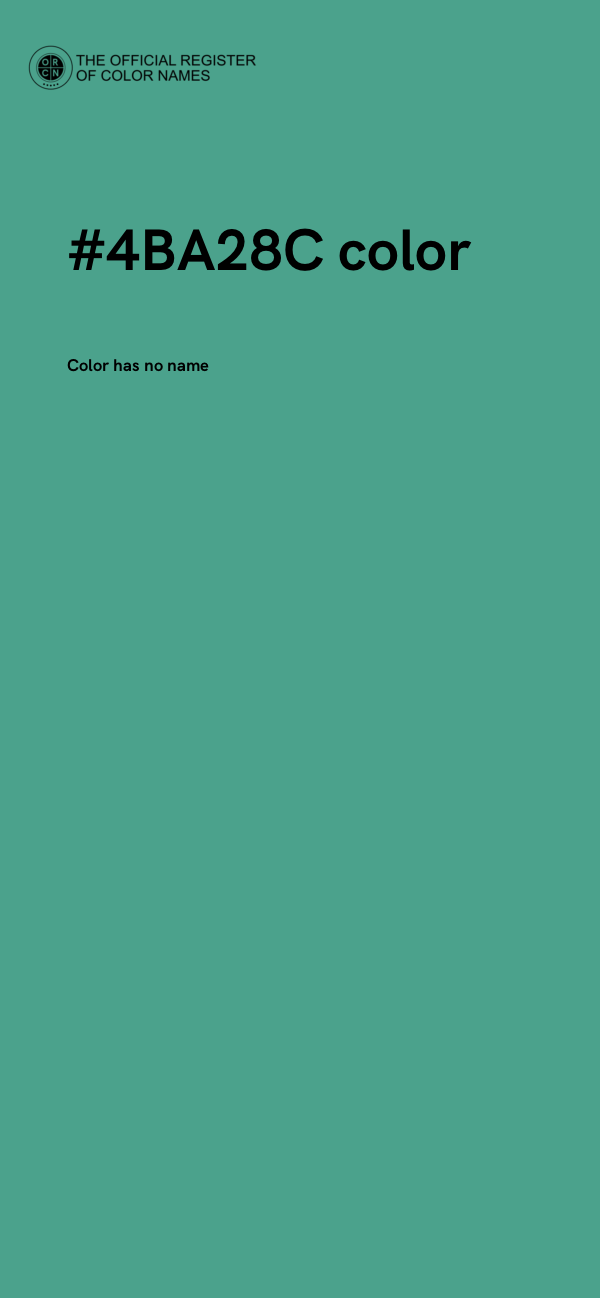 #4BA28C color image