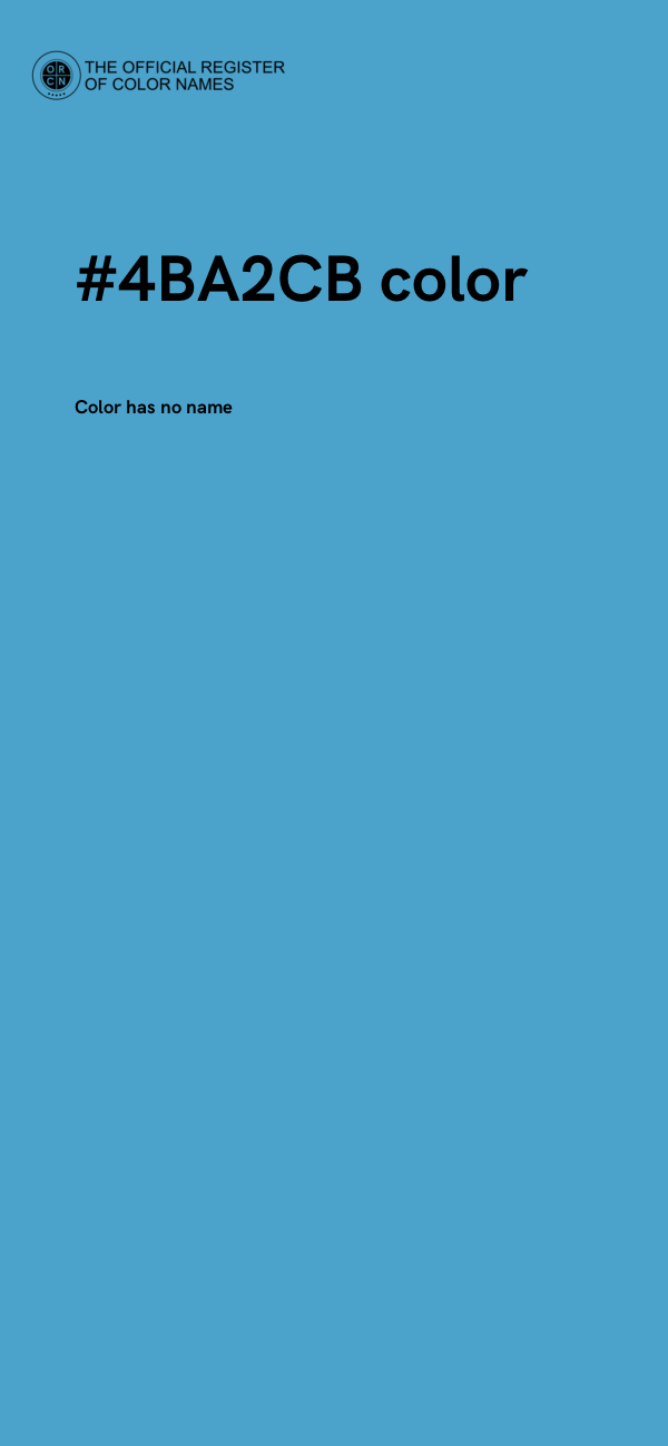 #4BA2CB color image