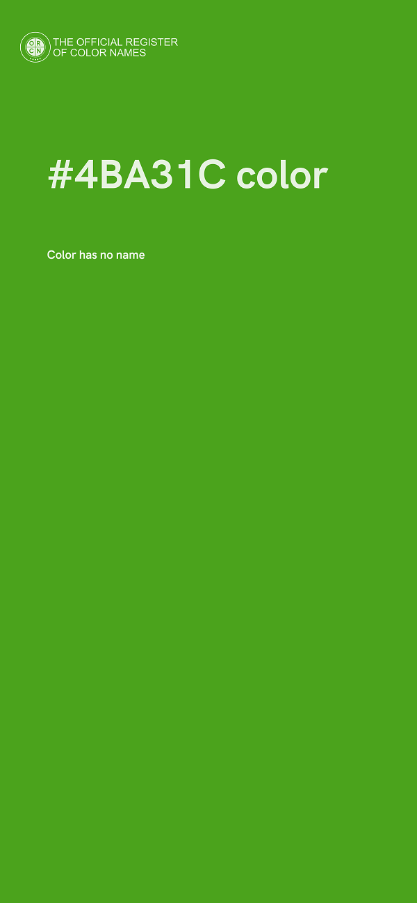 #4BA31C color image
