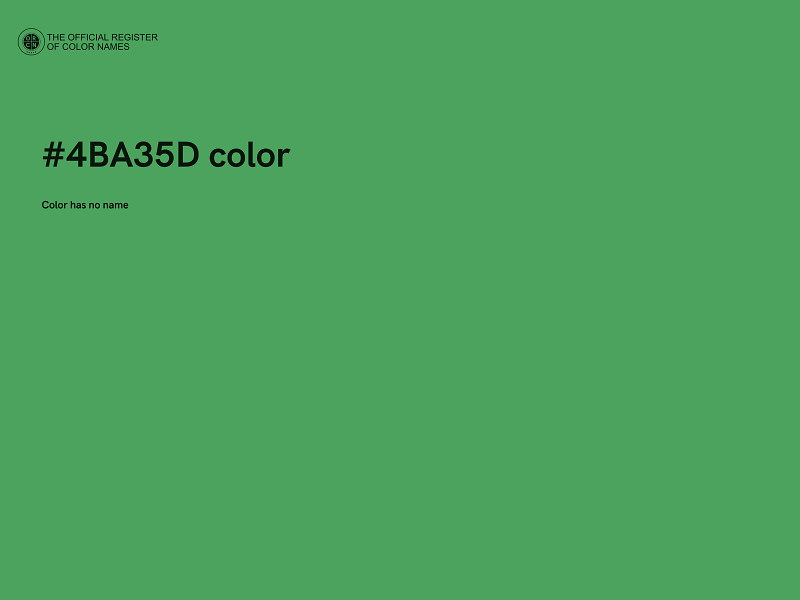 #4BA35D color image