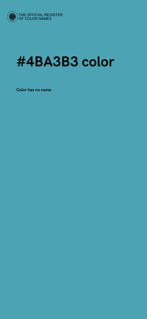 #4BA3B3 color image