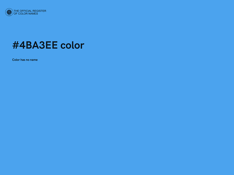#4BA3EE color image