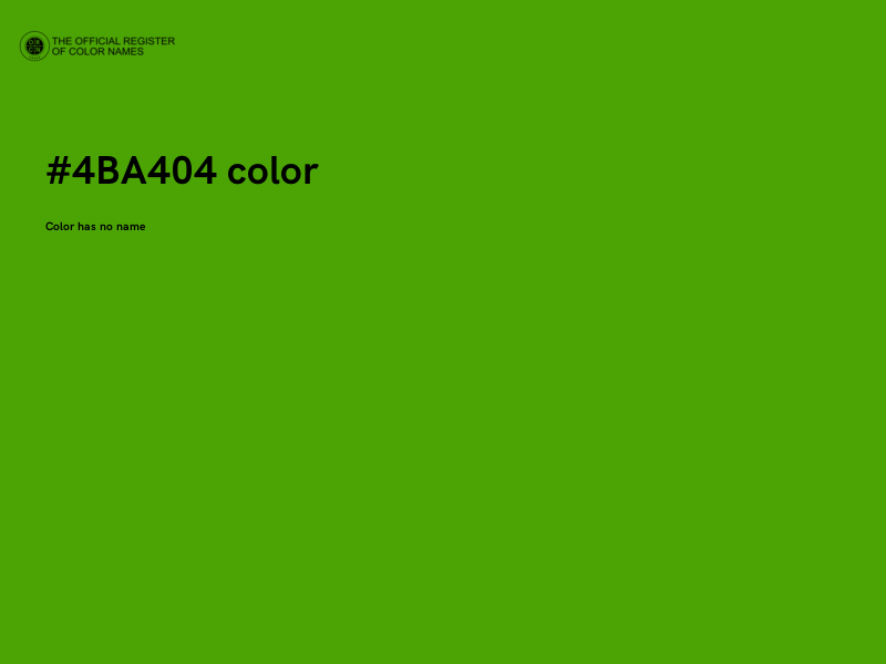 #4BA404 color image