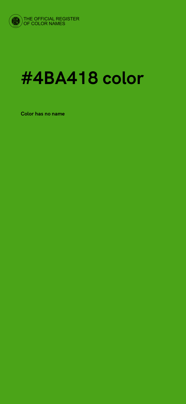 #4BA418 color image
