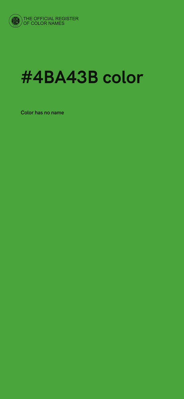 #4BA43B color image