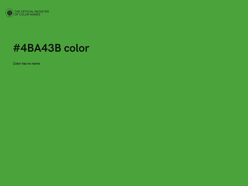 #4BA43B color image
