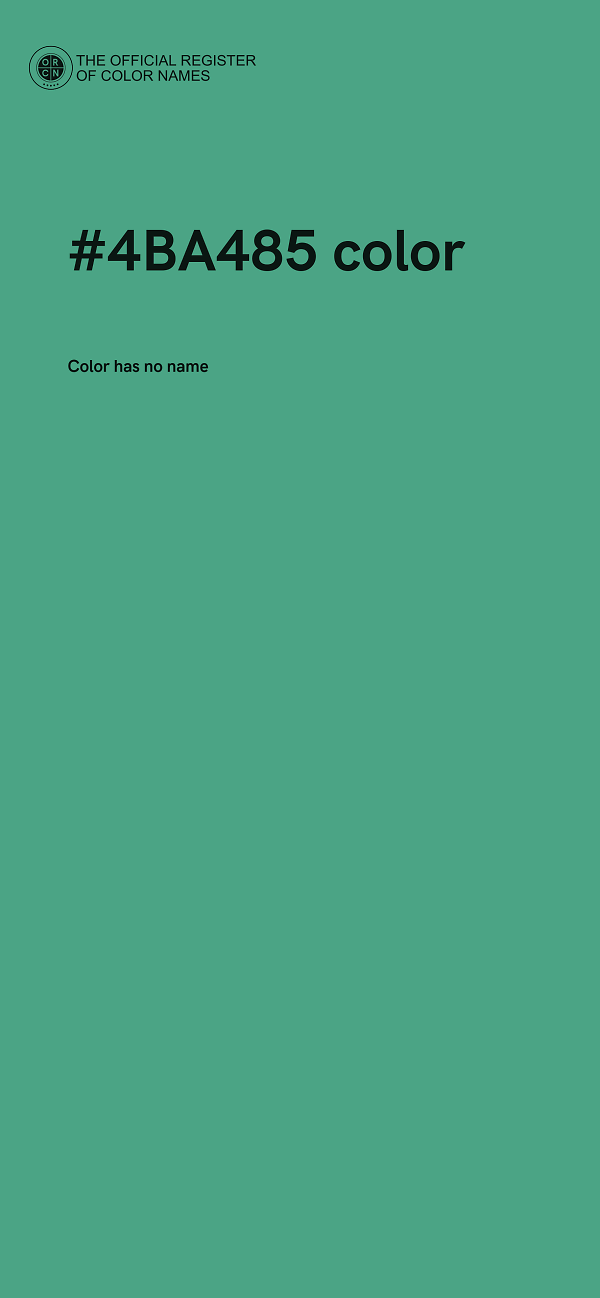 #4BA485 color image