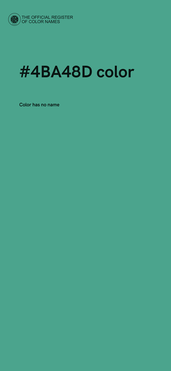 #4BA48D color image