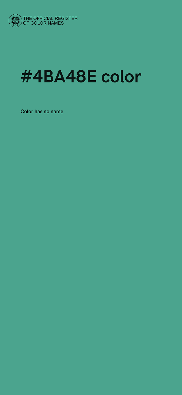 #4BA48E color image