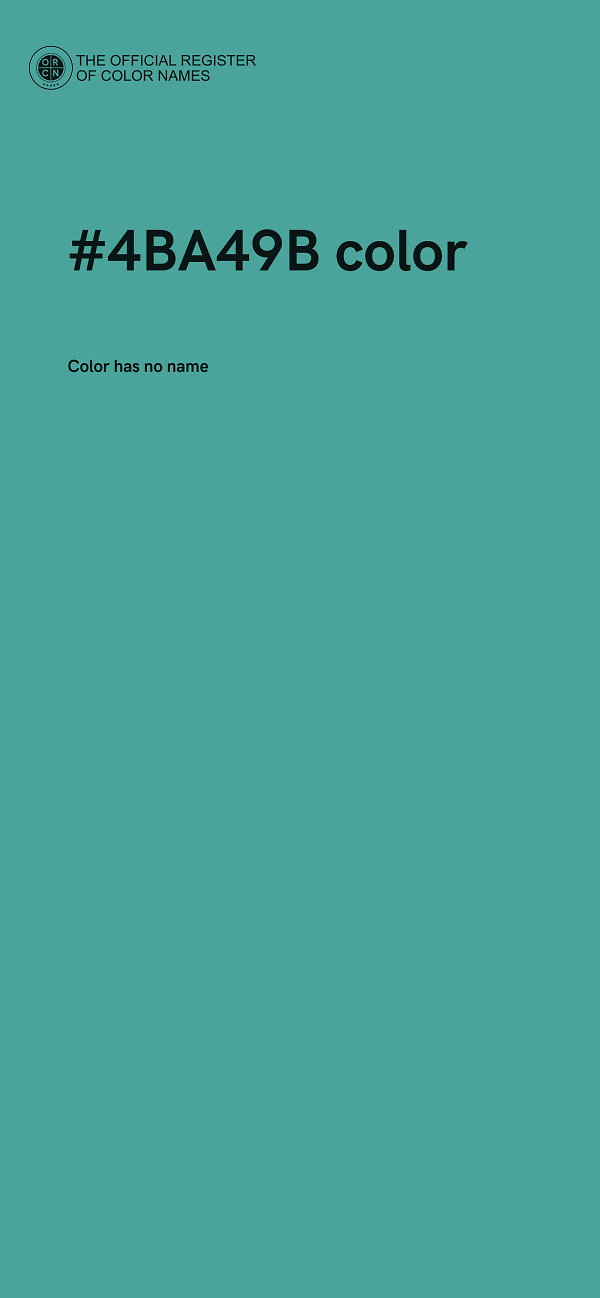 #4BA49B color image