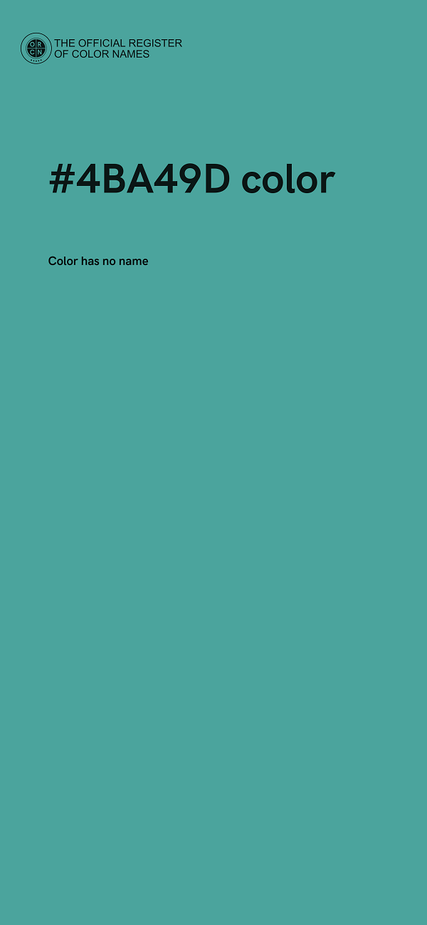 #4BA49D color image