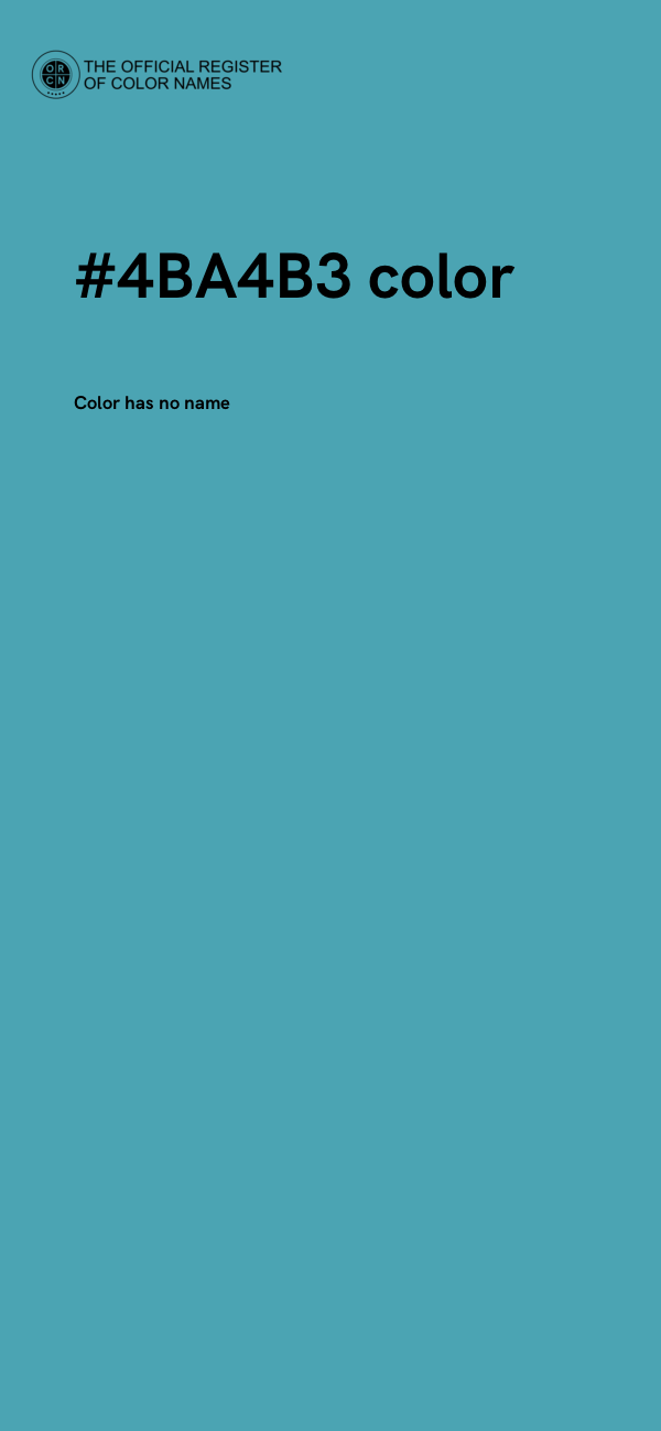 #4BA4B3 color image