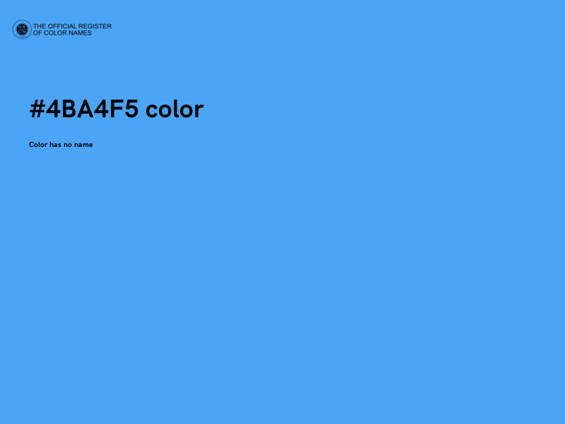 #4BA4F5 color image