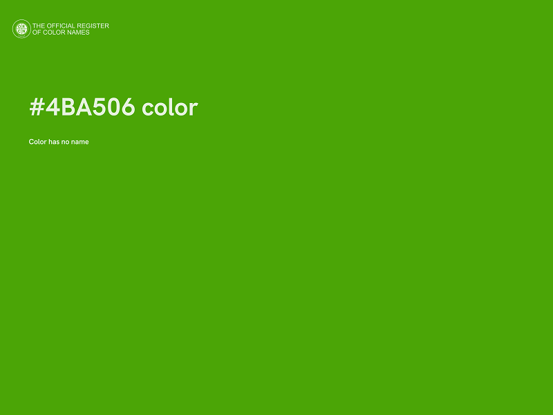 #4BA506 color image