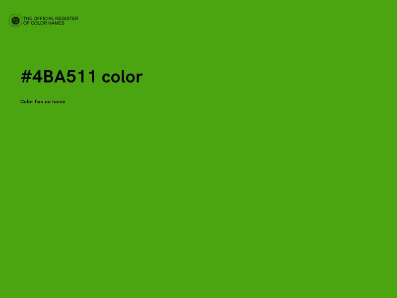 #4BA511 color image