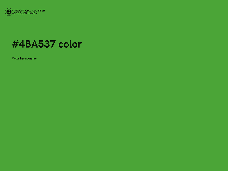 #4BA537 color image