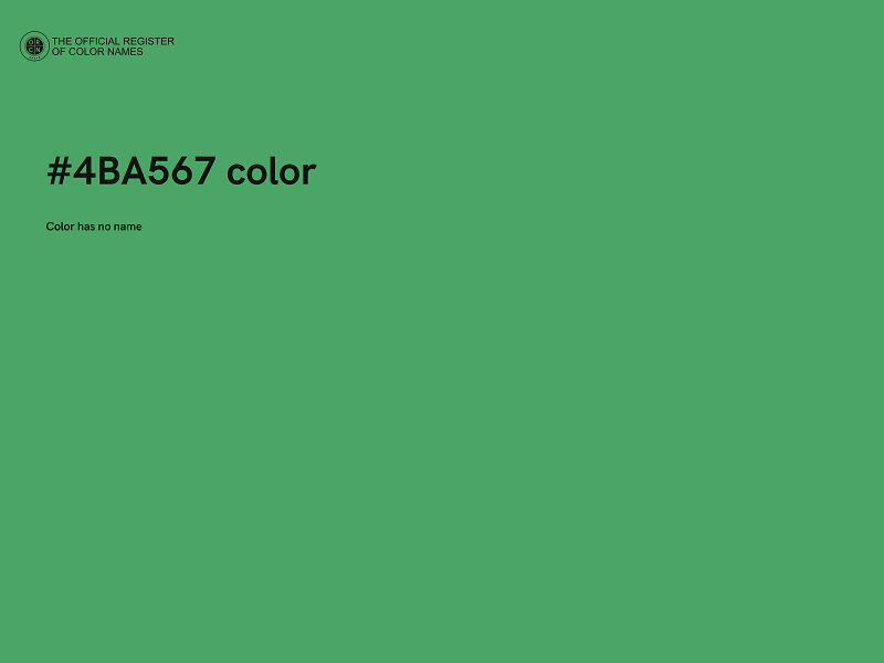 #4BA567 color image